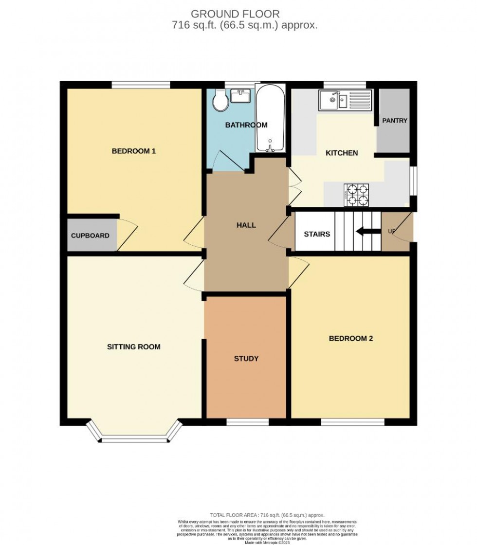 Floorplan for York Avenue, Cogenhoe, Northampton