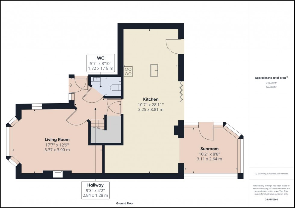 Floorplan for Stradlers Close, Wootton, Northampton