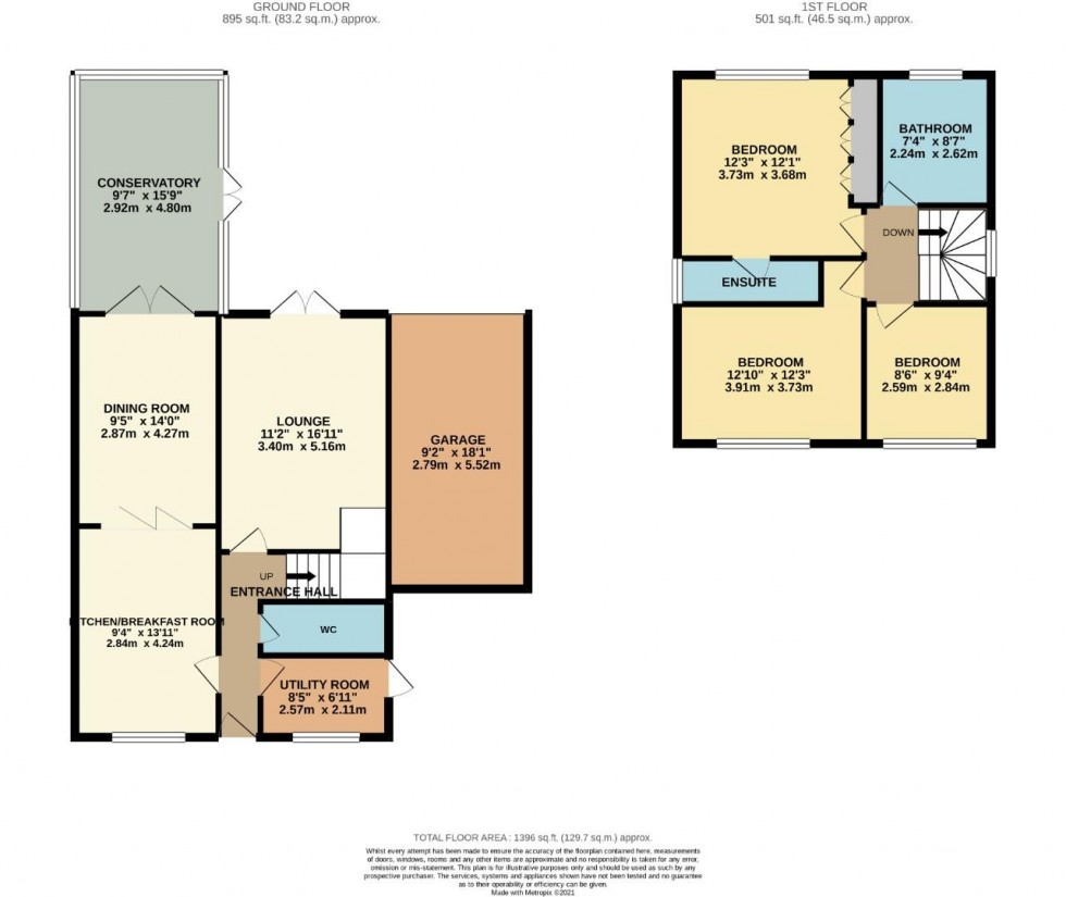 Floorplan for Ladymead Close, West Hunsbury