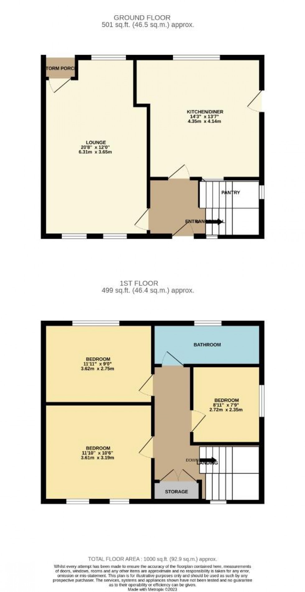 Floorplan for Salcey Avenue, Hartwell, Northampton