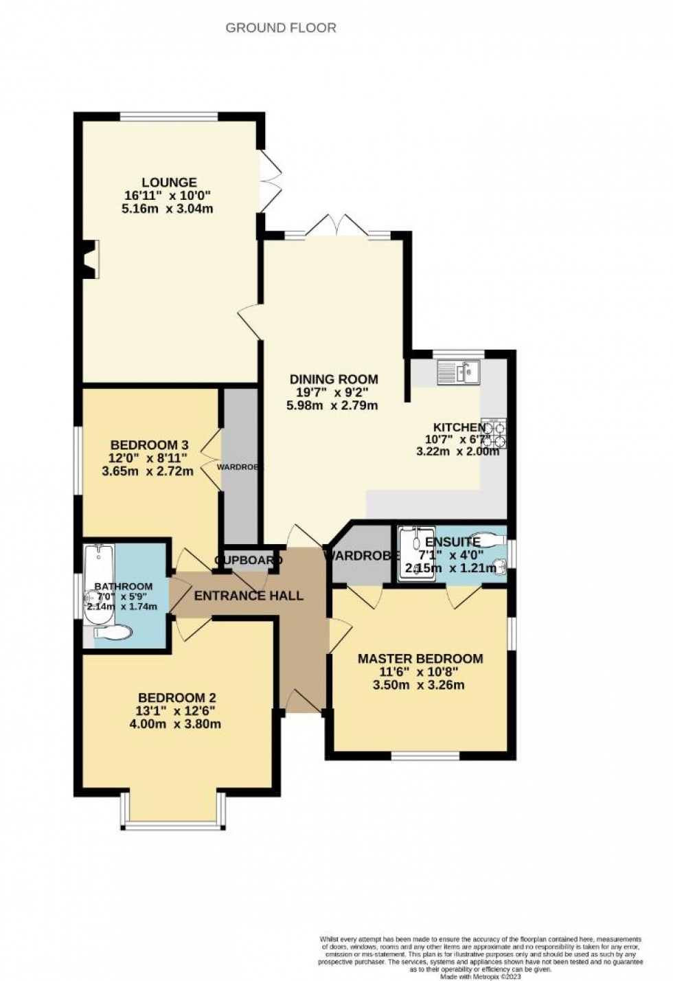 Floorplan for Ashley Lane, Moulton