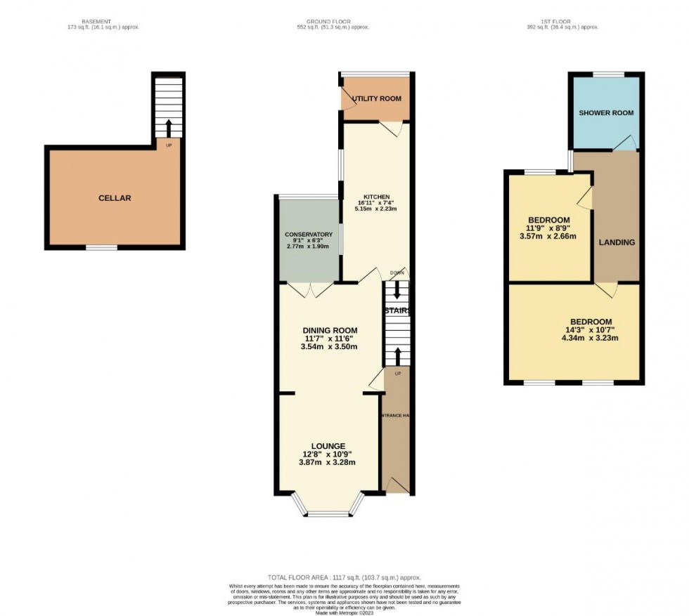 Floorplan for Sheriff Road, Abington, Northampton