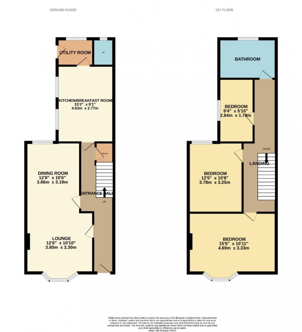 Floorplan for Beaconsfield Terrace, Northampton, Northamptonshire