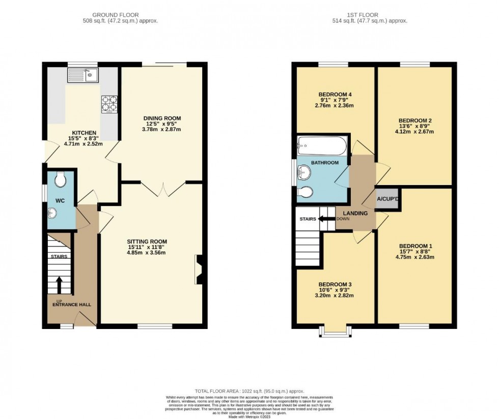 Floorplan for Redland Drive, Kingsthorpe, Northampton