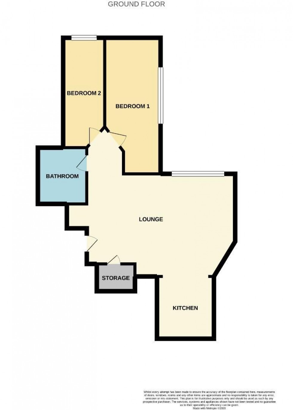 Floorplan for Bloomsbury House, 27 Guildhall Road, Northampton