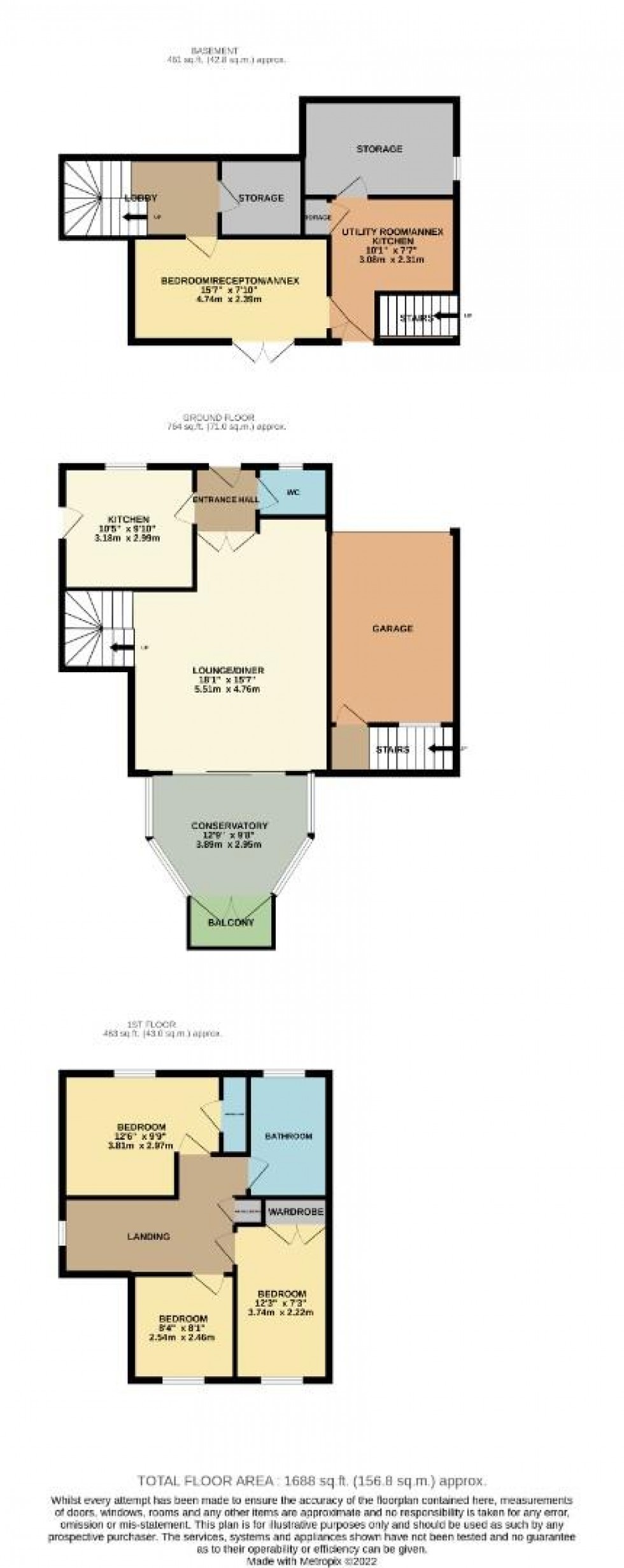 Floorplan for The Leys, Roade, Northampton
