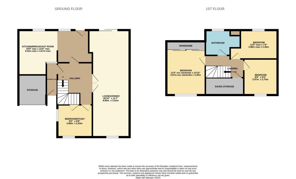 Floorplan for Yeoman Drive, Northampton