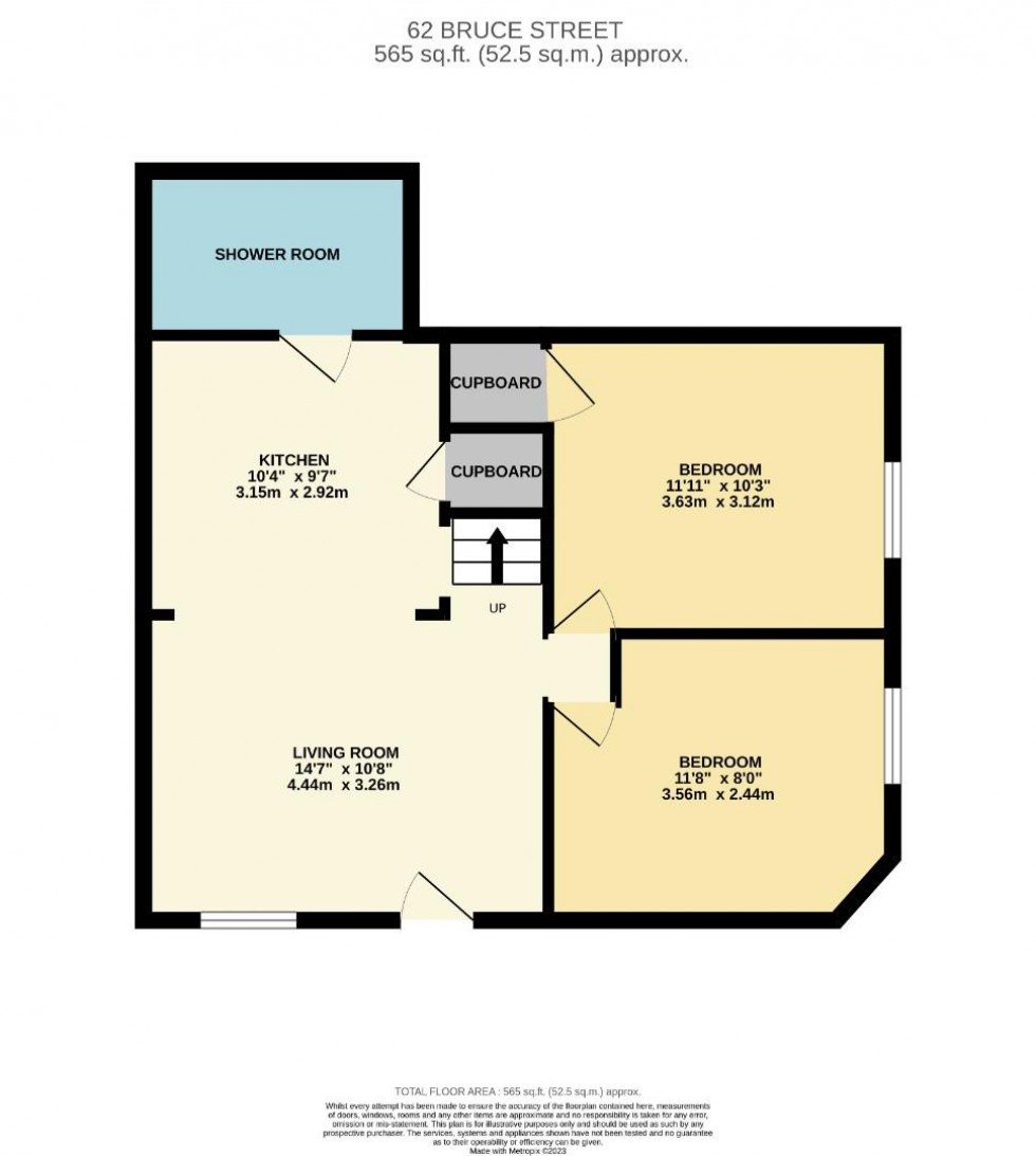 Floorplan for Bruce Street, Northampton