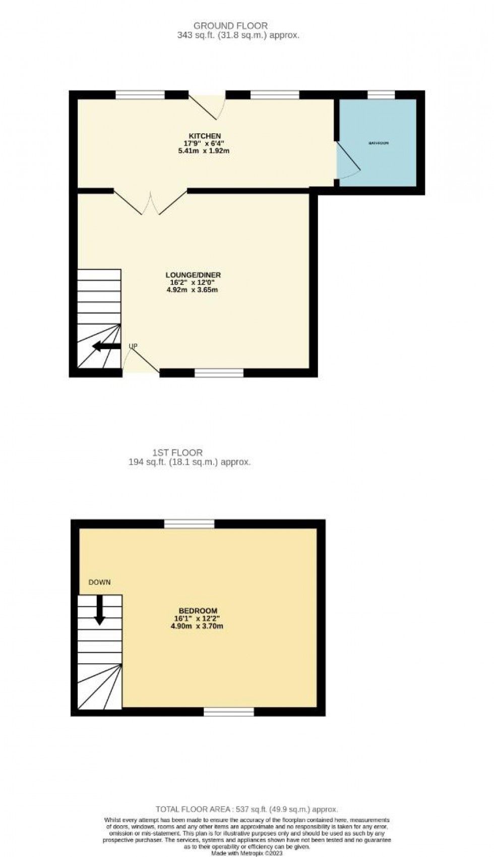 Floorplan for Hyde Road, Roade, Northampton