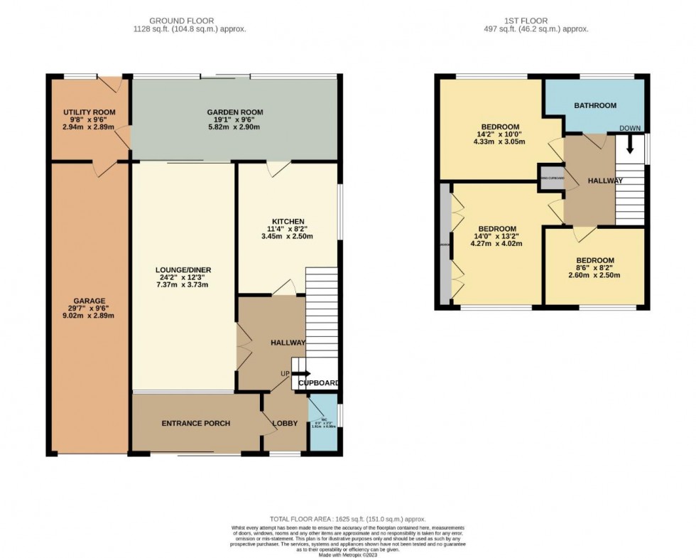 Floorplan for Cowper Close, Earls Barton, Northampton