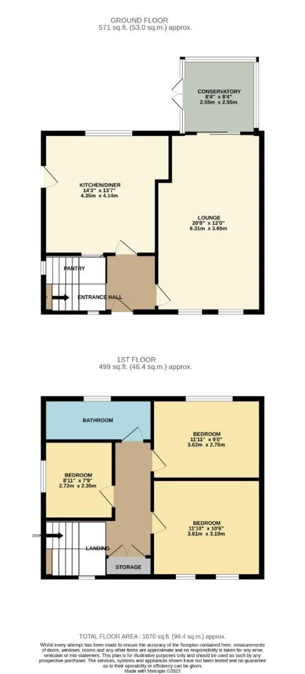 Floorplan for Salcey Avenue, Hartwell, Northampton