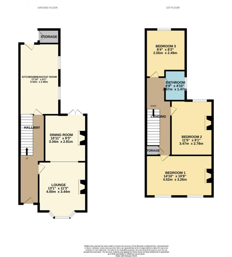 Floorplan for Turner Street, Abington, Northampton