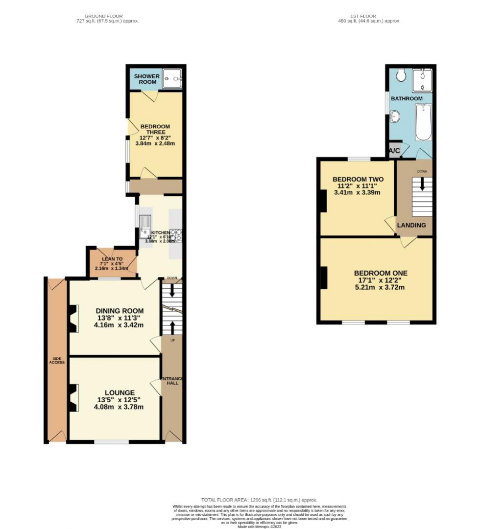 Floorplan for Aberdeen Terrace, Northampton