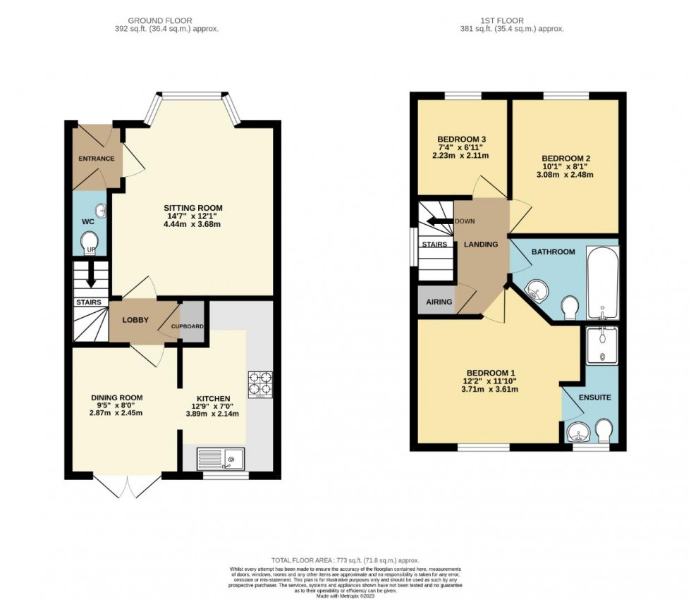 Floorplan for Woodgate Road, Wootton, Northampton
