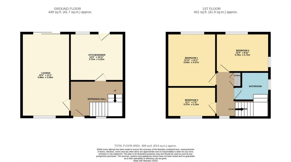 Floorplan for Manor Road, Earls Barton, Northampton