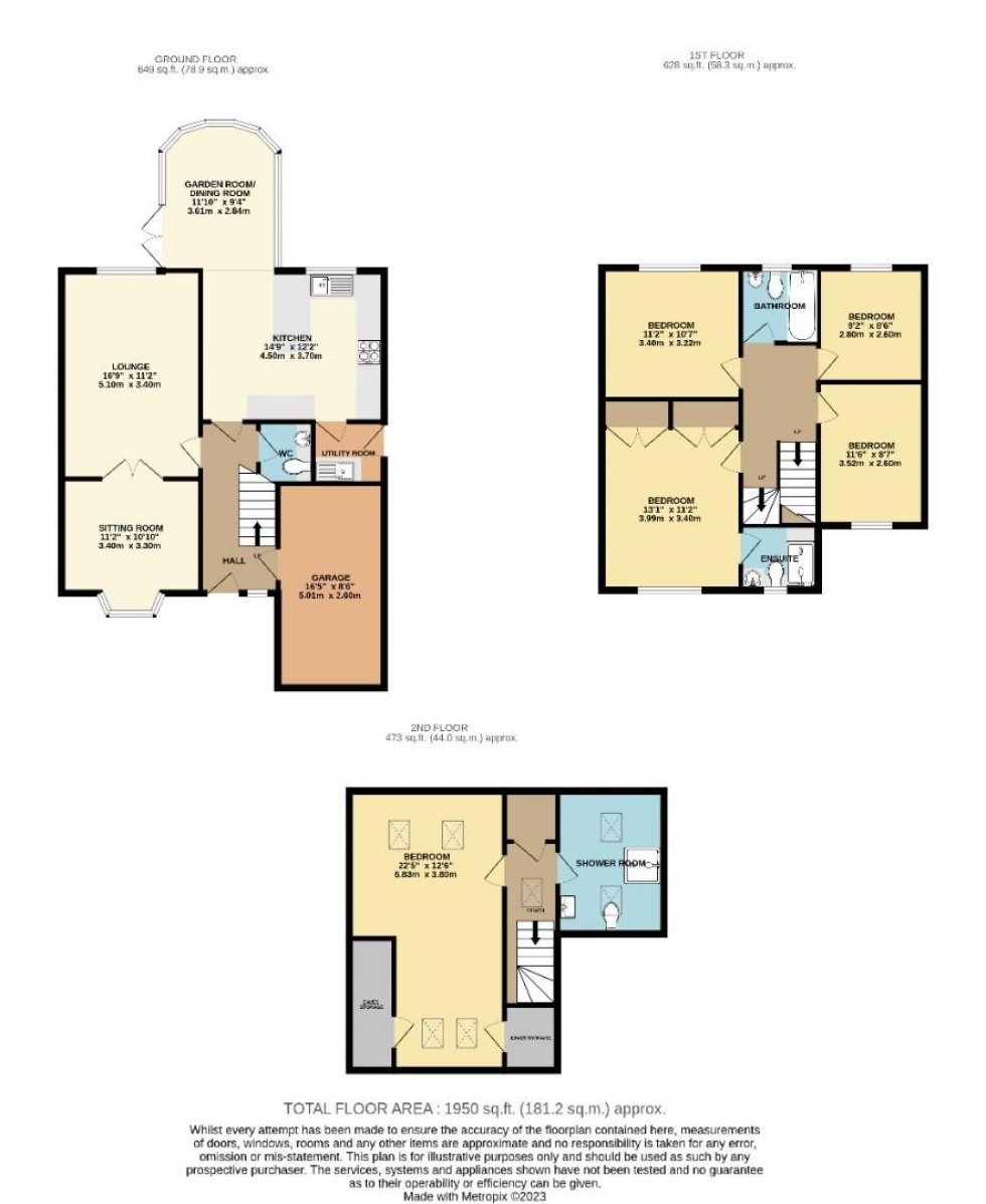 Floorplan for Timber Court, Rugby