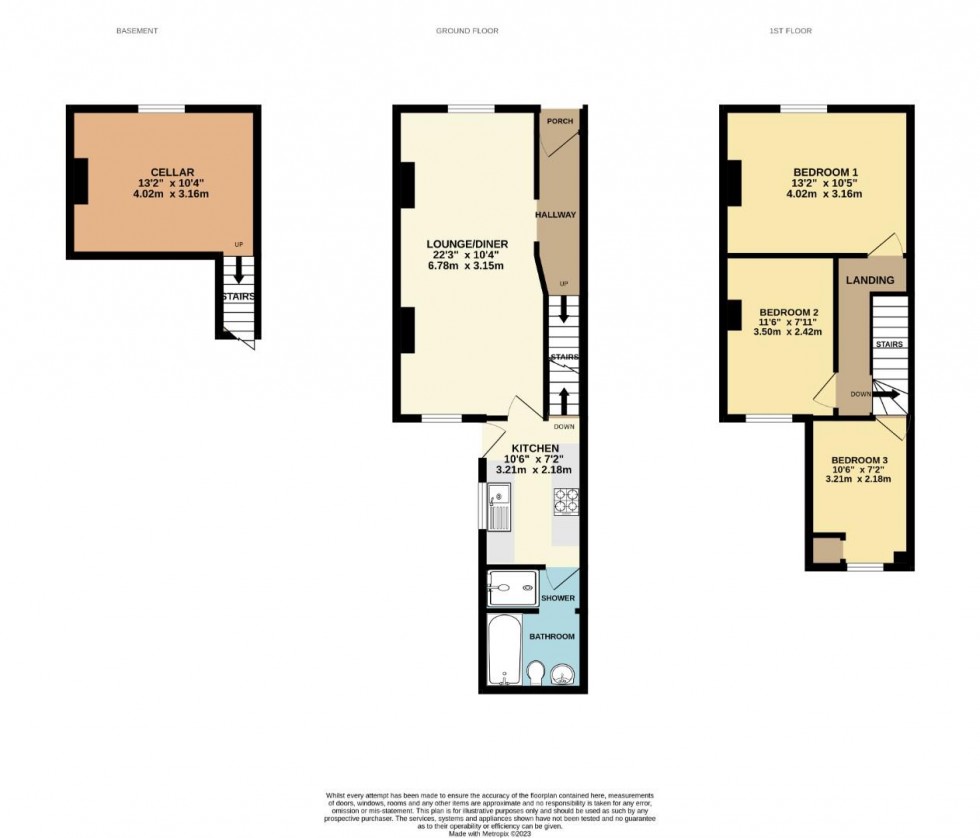 Floorplan for Baker Street, Semilong, Northampton