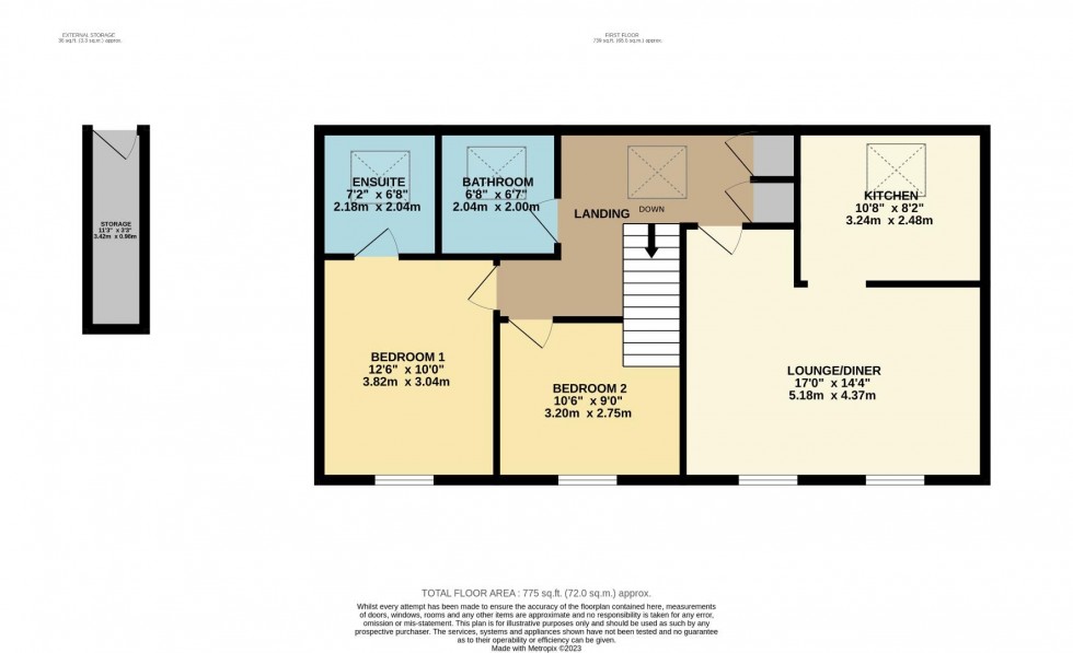 Floorplan for Balmoral Close, Marina Gardens