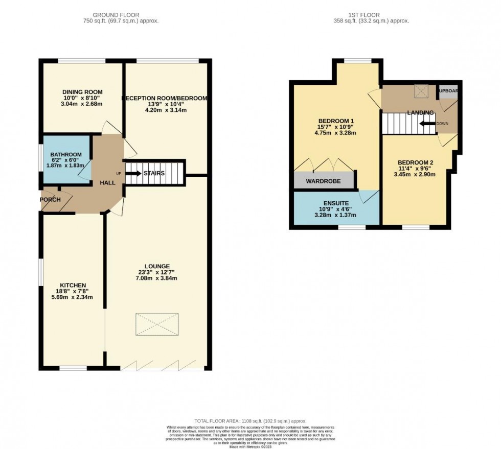 Floorplan for Ware Road, Barby, Rugby