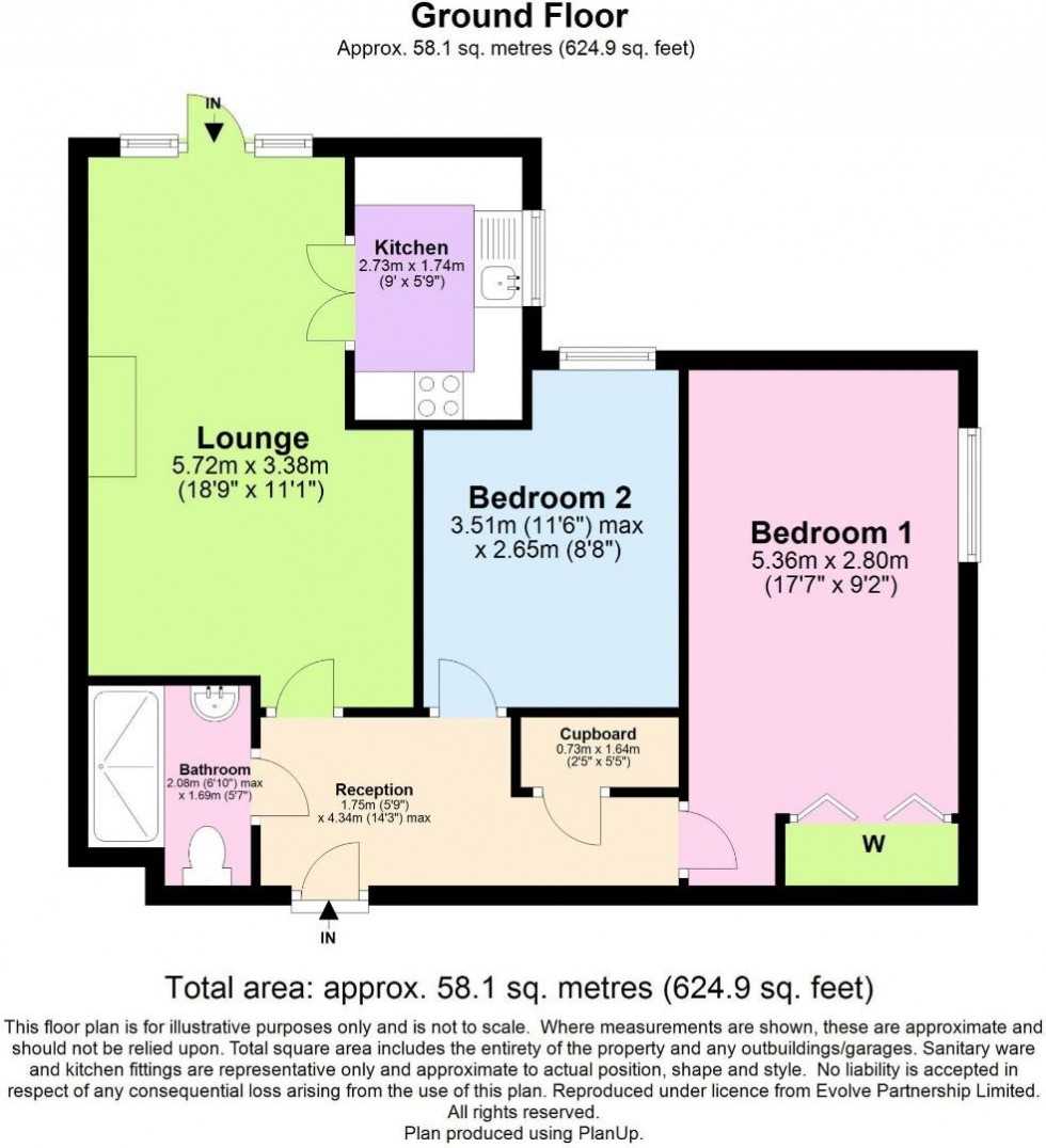 Floorplan for Ross Court, Rugby