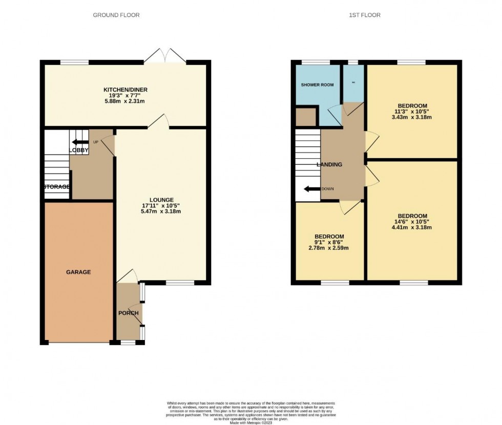 Floorplan for The Rise, Northampton