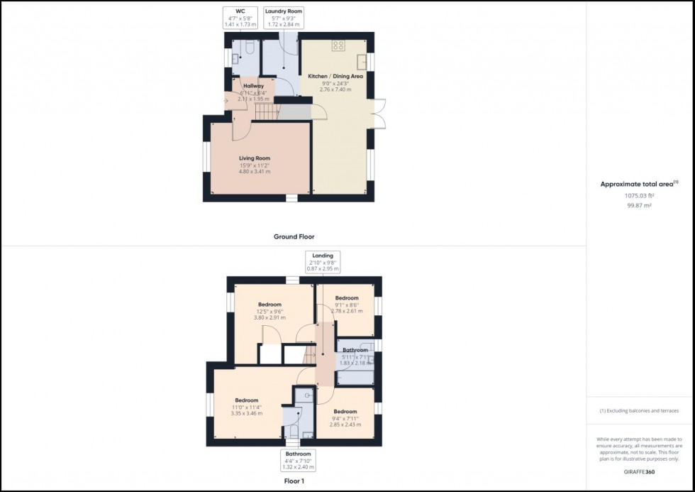 Floorplan for Sorrel Crescent, Wootton, Northampton