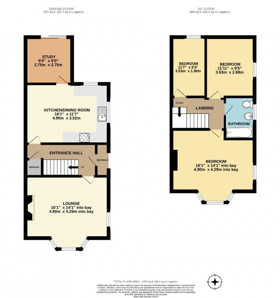 Floorplan for Chestnut Road, Abington, Northampton