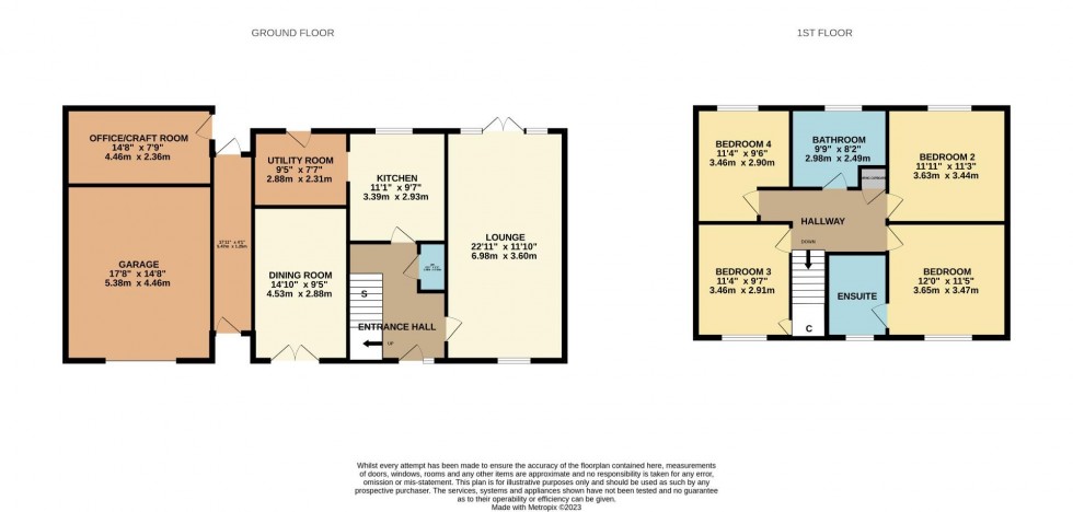 Floorplan for Crabb Tree Drive, Northampton