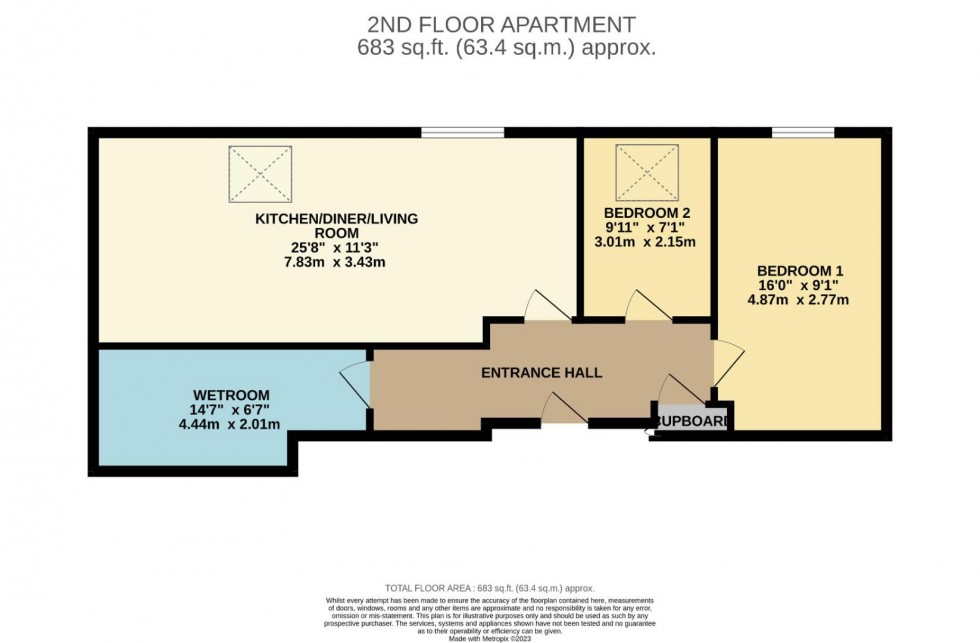 Floorplan for Pettiver Crescent, Rugby