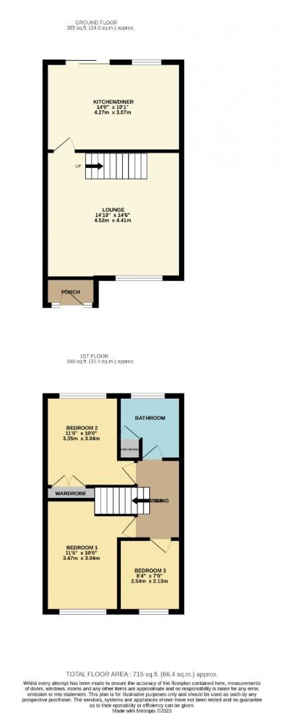Floorplan for Hazel Close, Hartwell