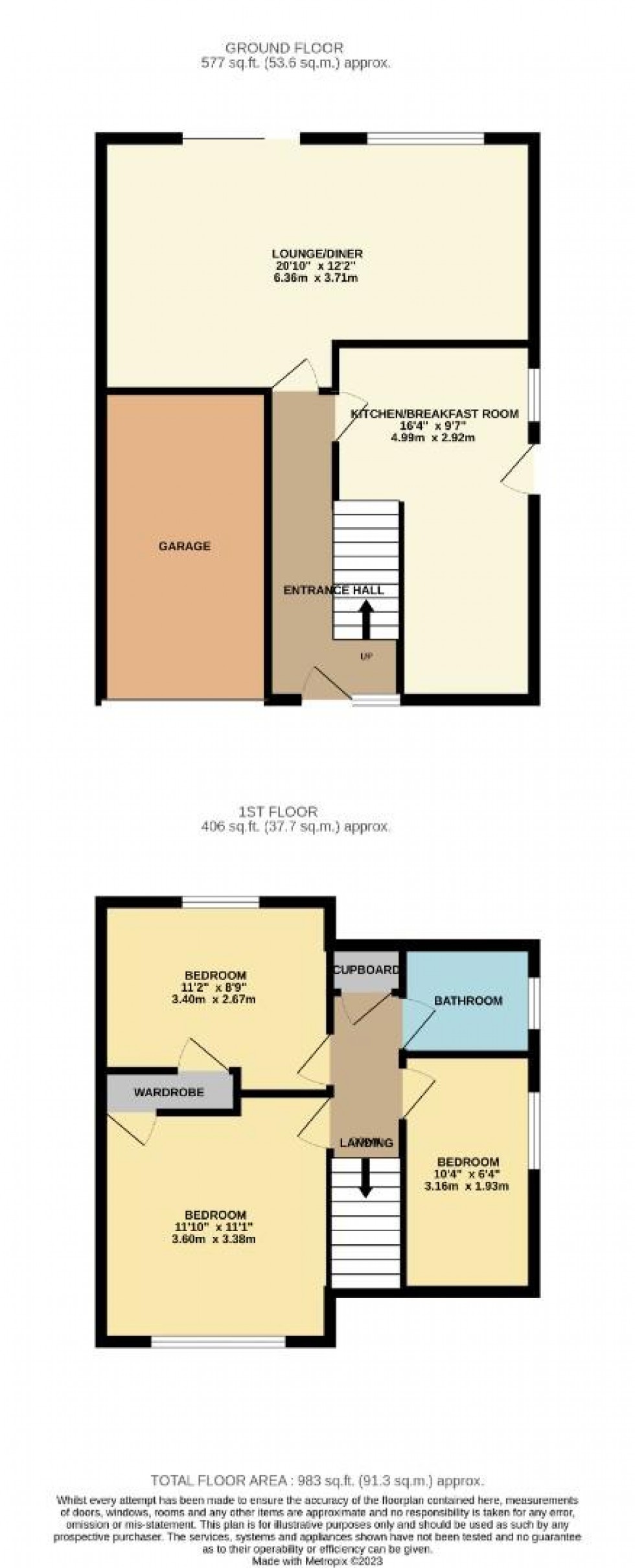 Floorplan for Priory Crescent, Roade, Northampton