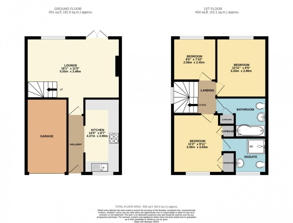 Floorplan for Harcourt Way, Hunsbury Hill, Northampton