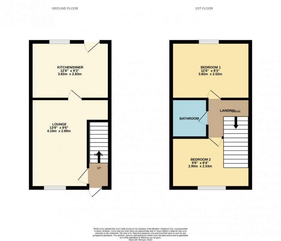 Floorplan for Muncaster Gardens, East Hunsbury, Northampton