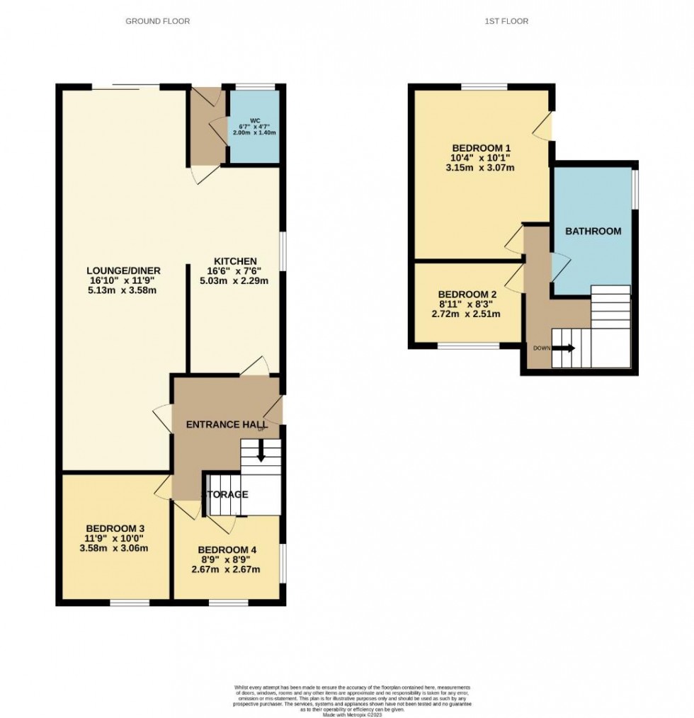 Floorplan for Martins Lane, Hardingstone, Northampton