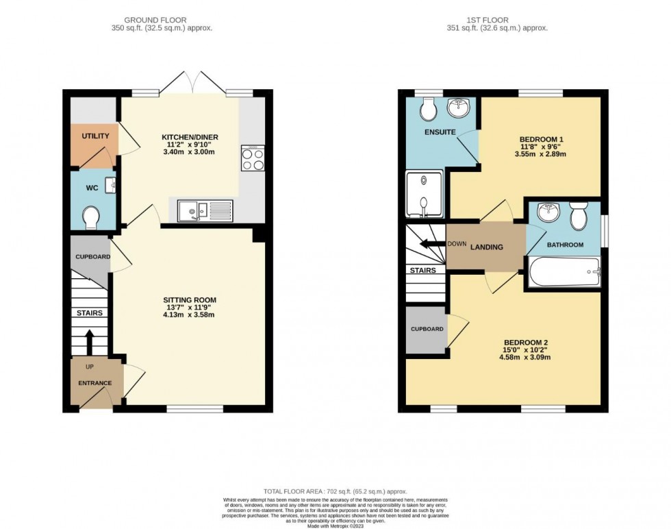 Floorplan for Tarry Way, Boughton, Northampton