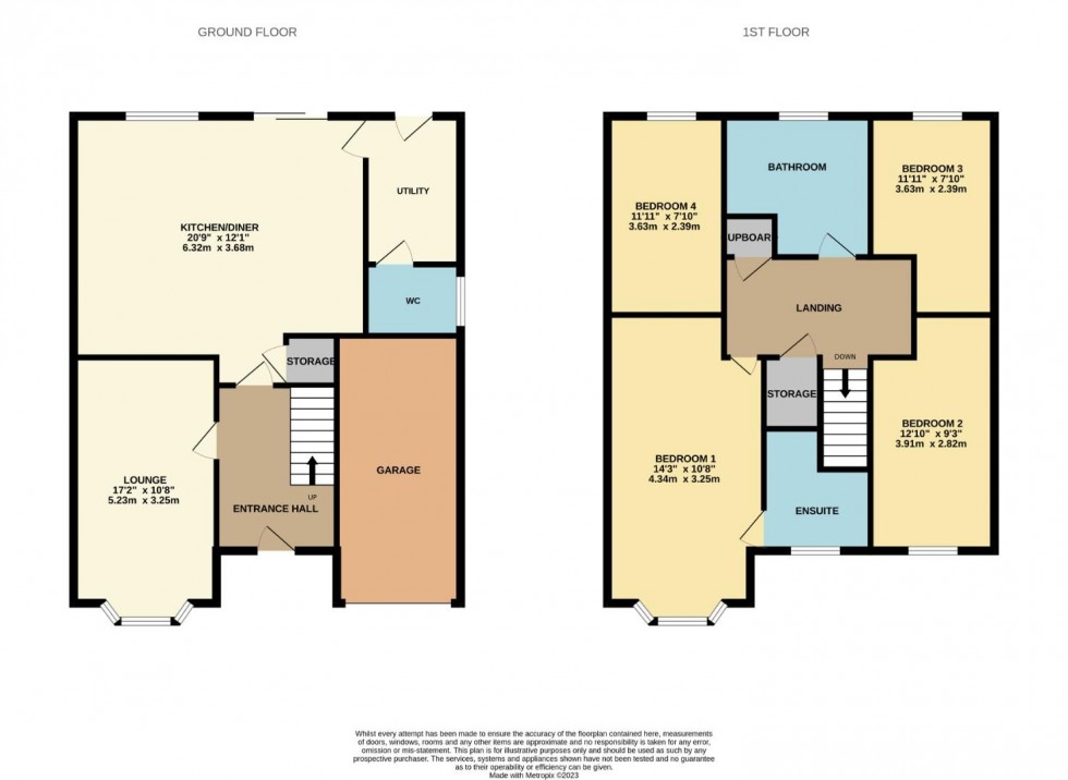 Floorplan for Gardeners View, Hardingstone, Northampton