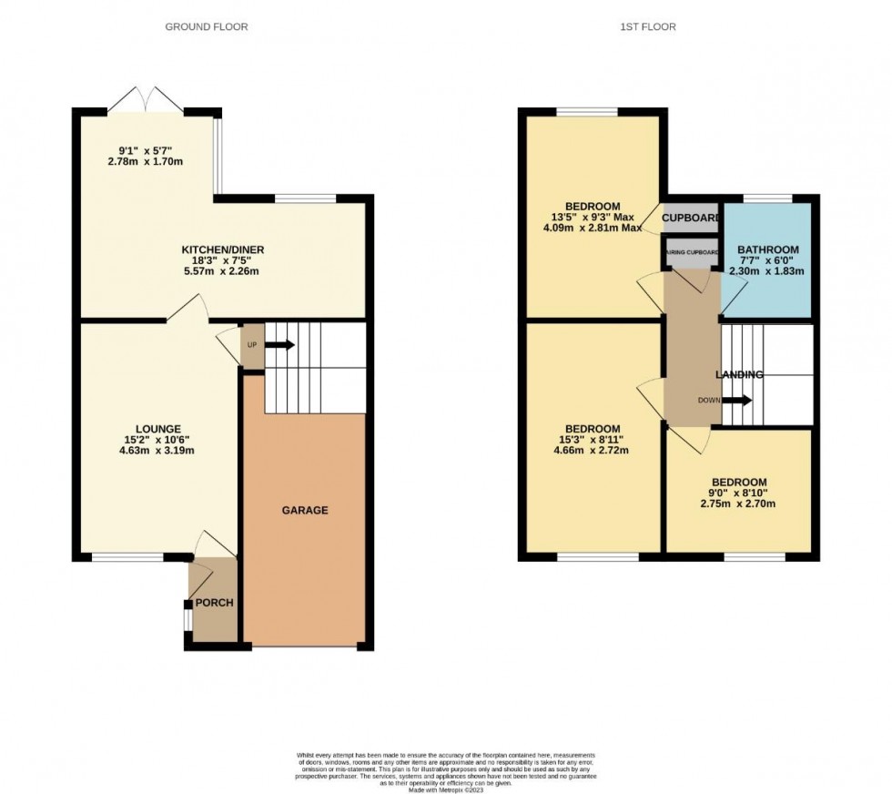 Floorplan for Oathill Close, Brixworth, Northampton