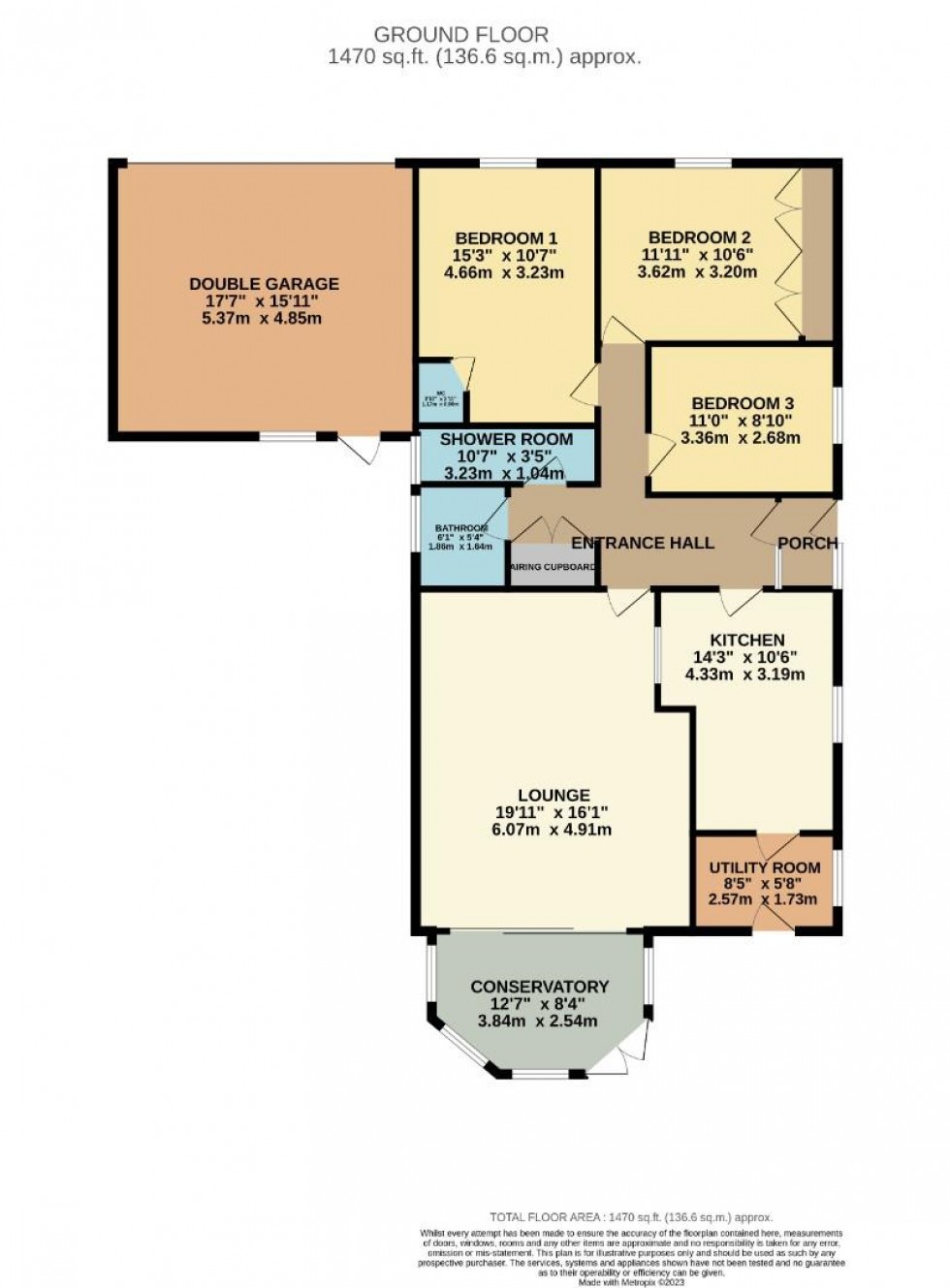 Floorplan for Chaucer Road, Rugby