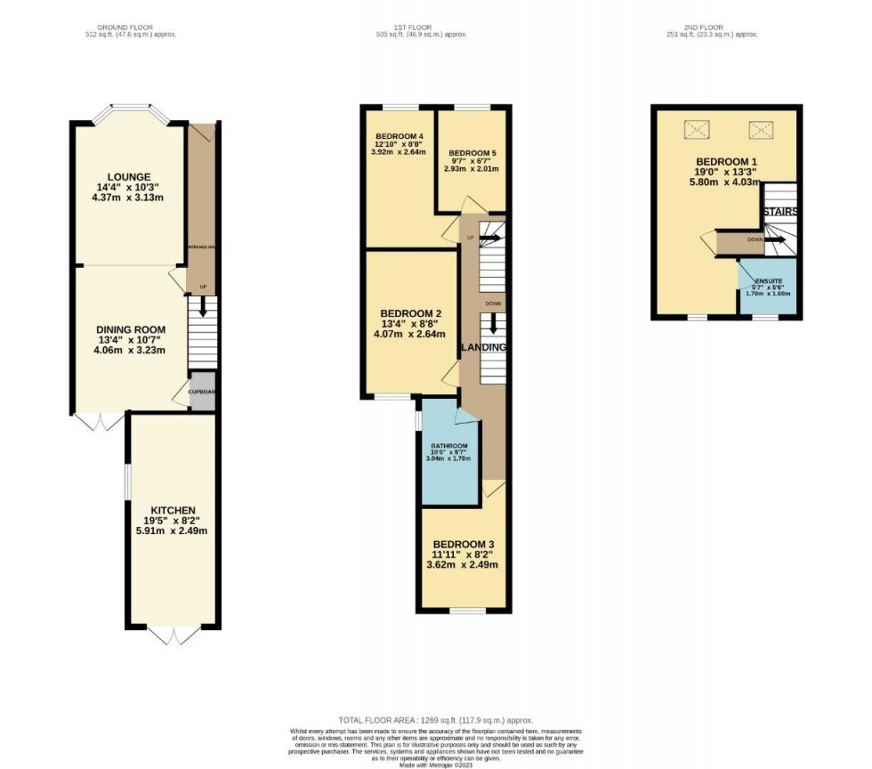Floorplan for Lodge Road, Rugby