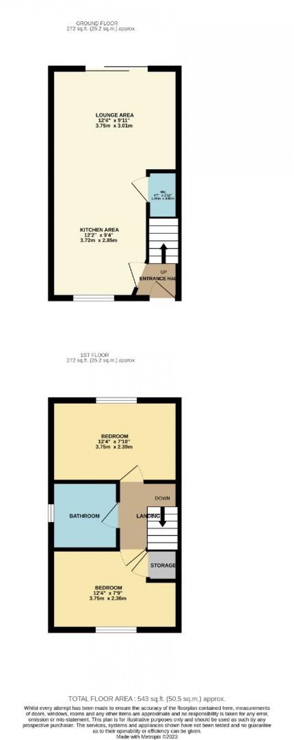 Floorplan for Setters Way, Roade