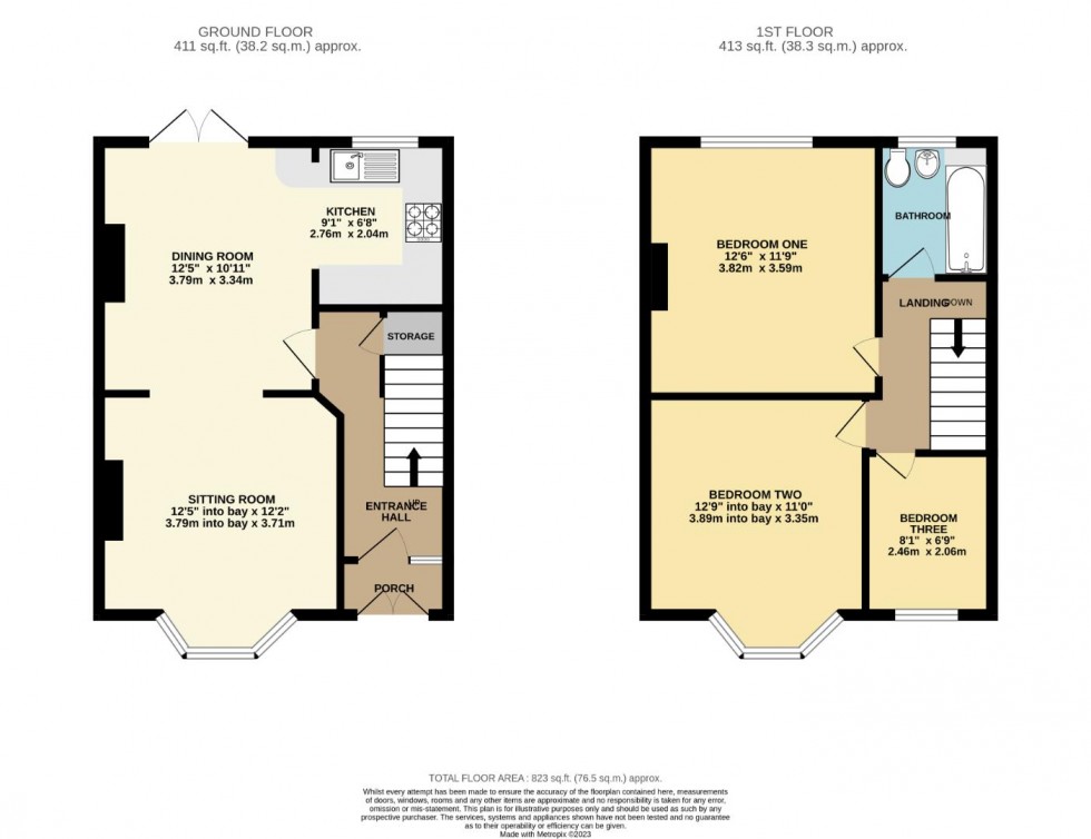 Floorplan for Penrhyn Road, Far Cotton, Northampton