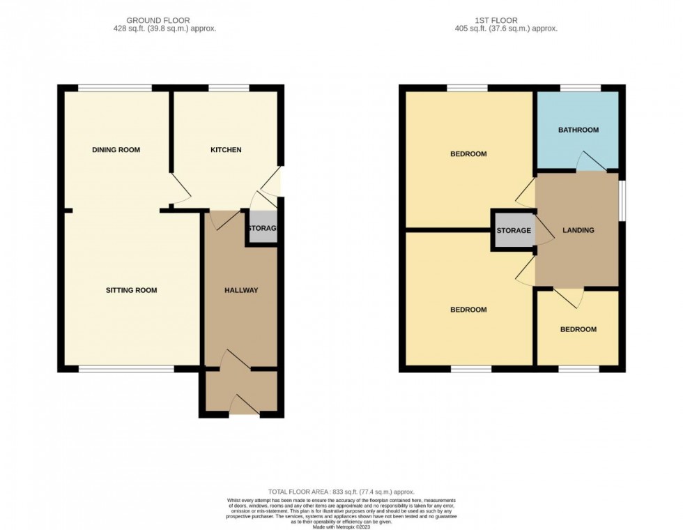 Floorplan for Stubble Close, Northampton