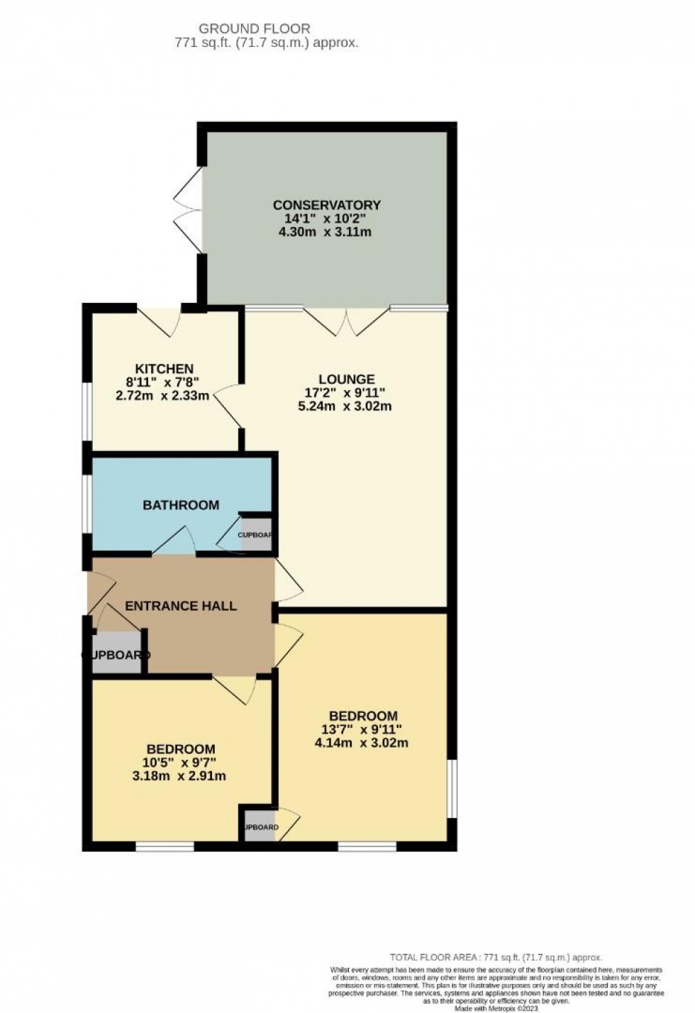 Floorplan for Clare Close, Earls Barton, Northampton