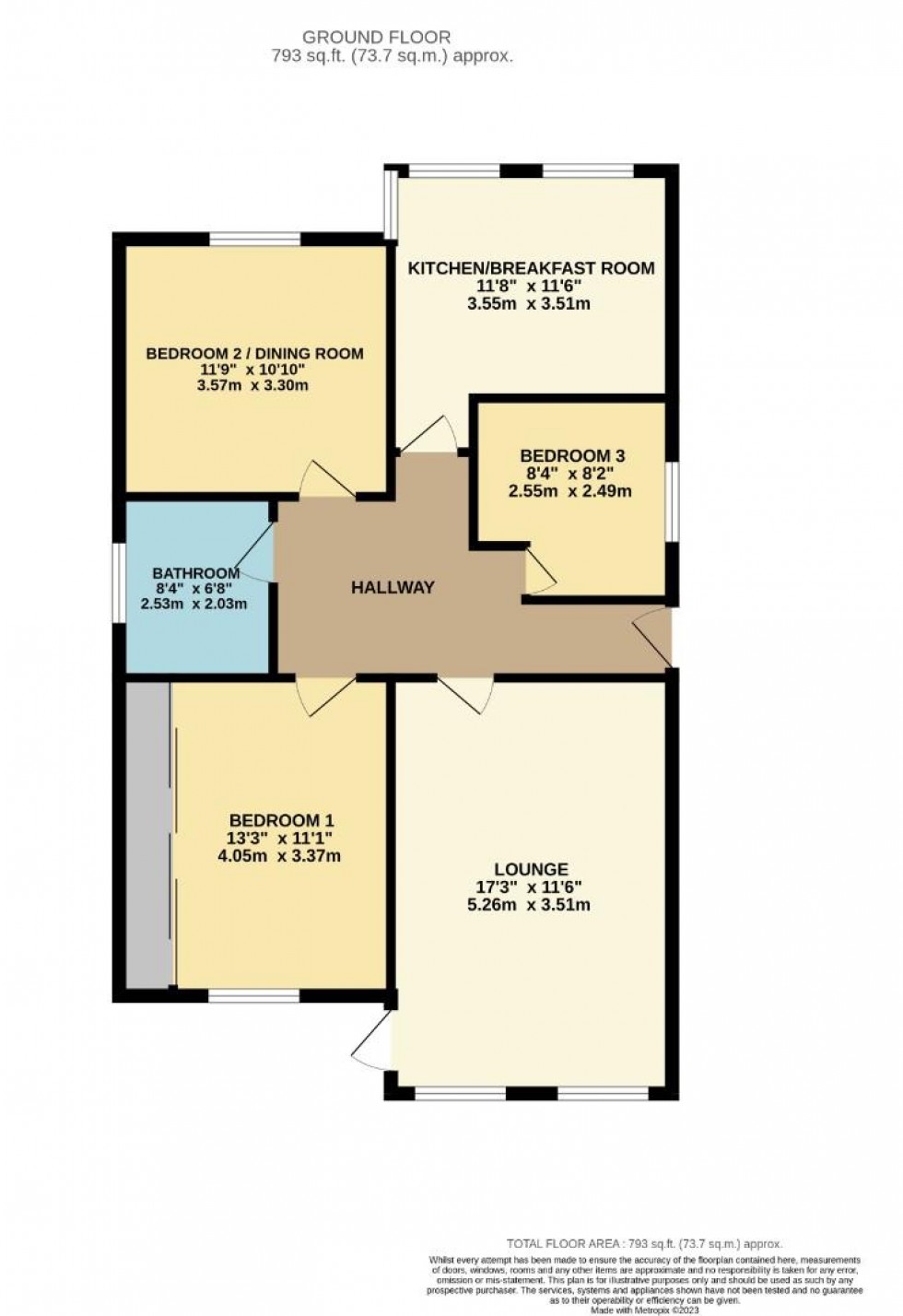 Floorplan for Claystones, West Hunsbury, Northampton