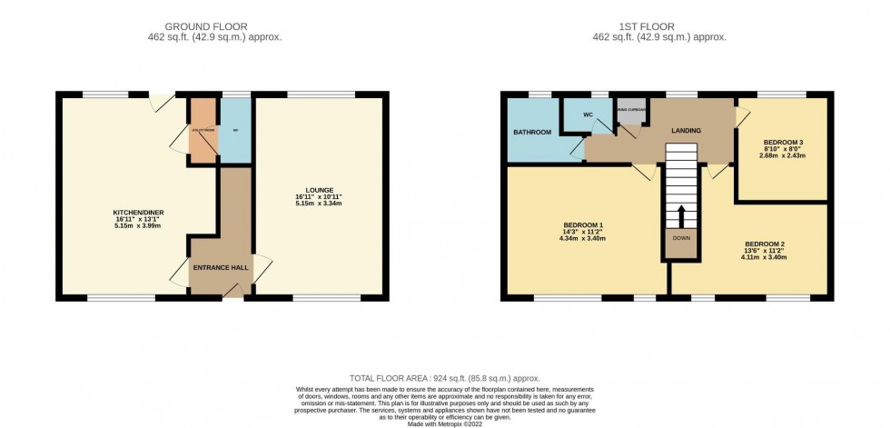 Floorplan for Hornby Road, Earls Barton, Northampton