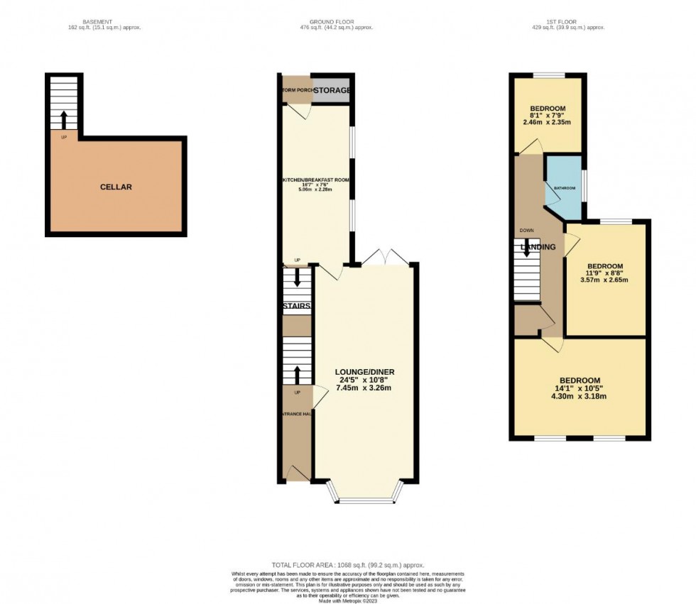 Floorplan for Derby Road, Abington, Northampton