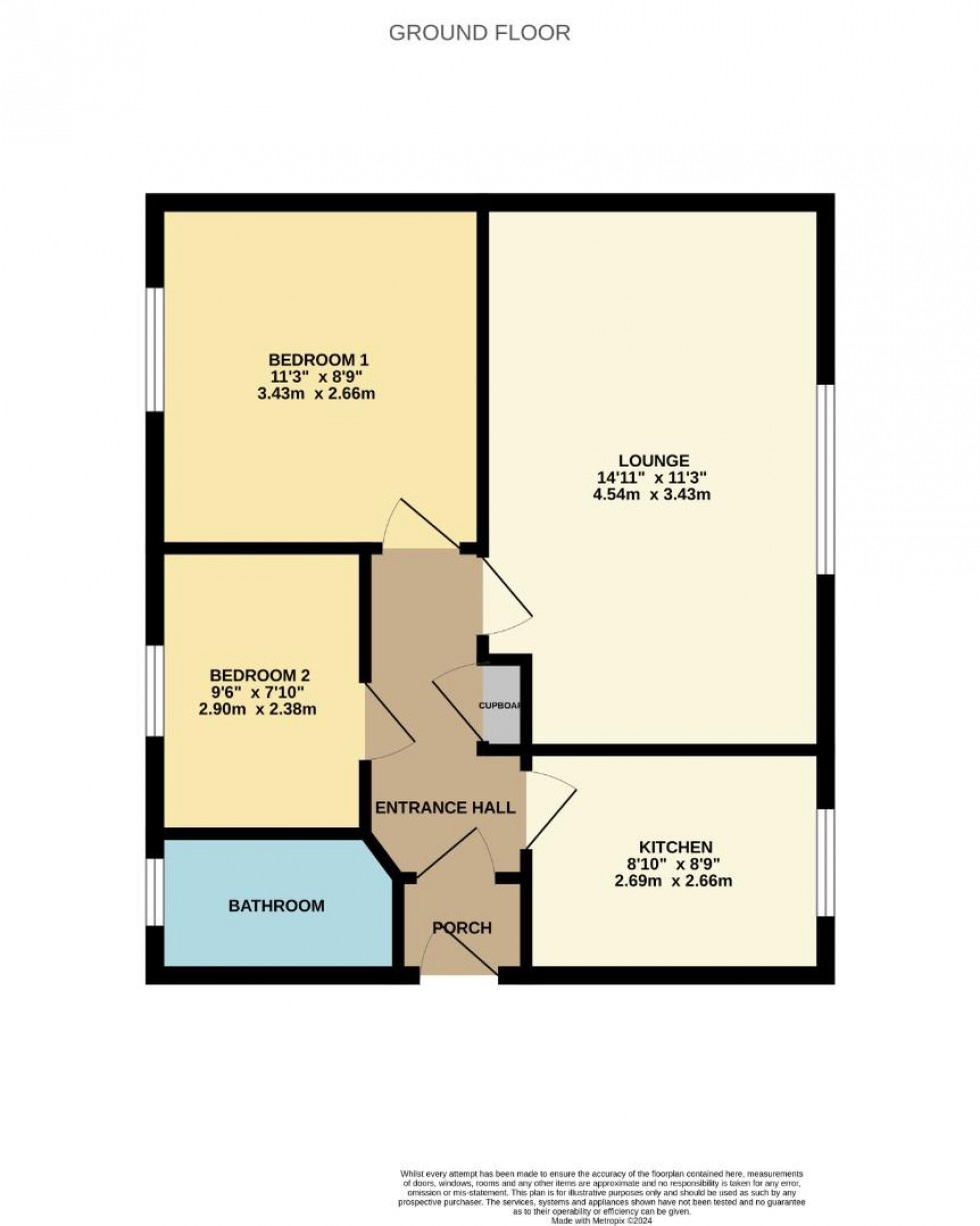 Floorplan for Beckets View, Northampton