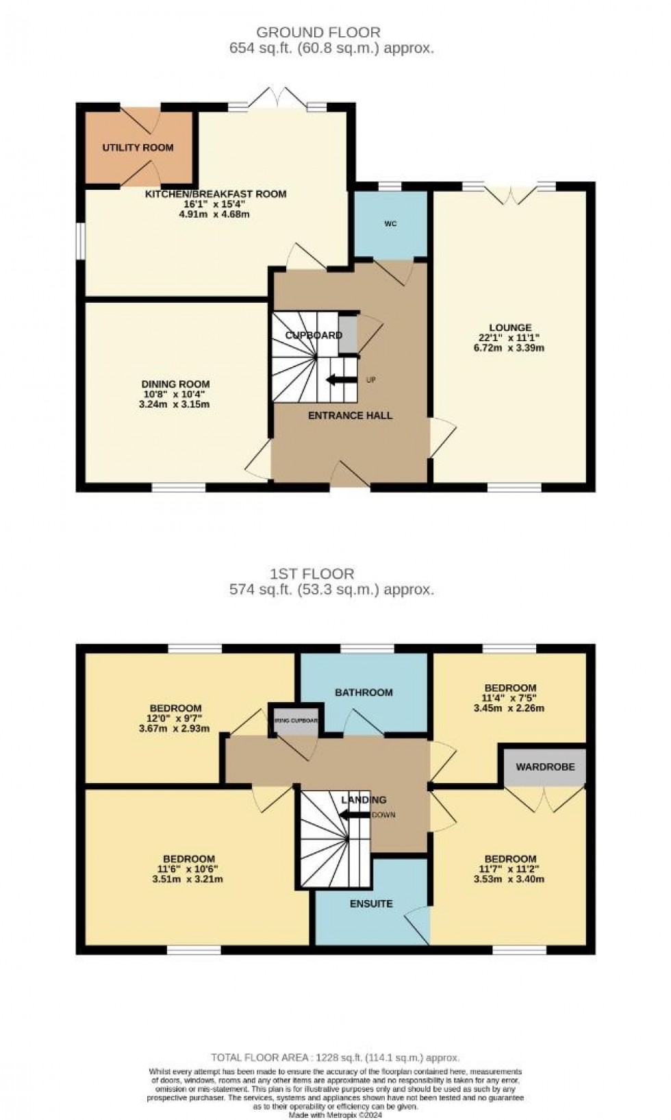 Floorplan for Cripps Road, Roade, Northampton