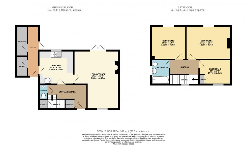 Floorplan for Friars Avenue, Delapre, Northampton