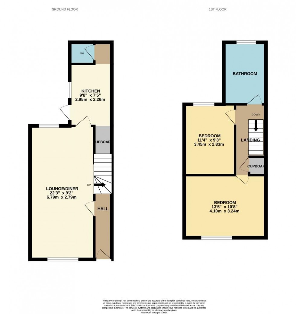 Floorplan for Oakley Street, Northampton